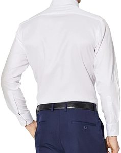 Người Đàn Ông Của Không Sắt Nhăn Miễn Phí Trắng Dài Tay Áo Áo Sơ Mi Mỏng Phù Hợp Với Nút Xuống Áo Sơ Mi - Product Image 3