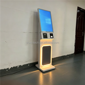 Kiosco de Autoservicio de Lámina Metálica Resistente con Cortadora Automática, Impresora, Lector NFC y Caja Registradora Electrónica POS para Cafetería - Product Image 3
