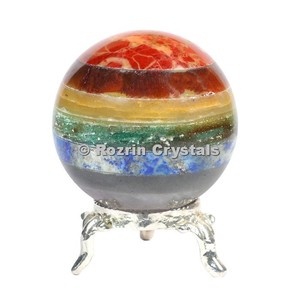 bulk wholesale cheap price large clear <b>crystal</b> Chakra bonded <b>ball</b> spheres - Product Image 1