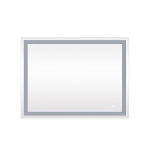 Espejo de tocador de baño con luz LED rectangular sin marco DB, espejo LED moderno, categoría de producto - Product Image 3