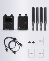 Feidu FWT-300pro Transmisi Nirkabel Ganda 4K, Kit Penerima Pemancar Video Gambar HD 30Hz untuk Gambar Foto