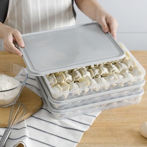 Best Quantity Food Freezer Box Preservation sealed Refrigerator Storage Box Fresh Box Dumplings Vegetable <b>Egg</b> Holder - Product Image 2