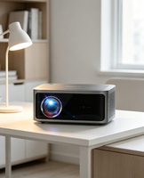 Projecteur HTP X5 LED LCD 1080P Haute luminosité 800 ANSI Lumens Prêt pour Internet Android Home Cinéma Stéréo HIFI Certifié Netflix