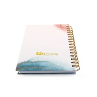 Cuaderno Personalizado con Encuadernación en Espiral, Impresión de Catálogos, Etiquetas, Diario, Logotipo Estampado en Oro, Esquinas Metálicas Protectoras, Planificador Diario/Semanal