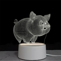 USB Rotation Projection Cristal Télécommande Décoratif Fantaisie Illusion Lampe Vague Motif Ambiant Veilleuse