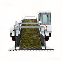 Récolteuse entièrement automatique de plantes aquatiques 5-en-1, équipement de nettoyage polyvalent haute productivité avec moteur pour les administrations
