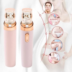 Épilateur facial rechargeable indolore, tondeuse à sourcils LED, épilation portable pour femmes, lèvres et corps - Product Image 5