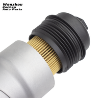 059115389K Kechen Conjunto de Carcasa de Filtro de Aceite de Aleación de Aluminio con Junta de Goma y Tornillos para Modelos Volkswagen Audi, Nuevo, 1 Año de Garantía