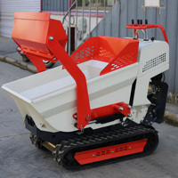 Chinesischer Hersteller Mini-Raupenkipper 500kg Selbstladender Frontlader Kleiner Muldenkipper für Landwirtschaft Transport Heben