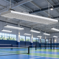 Projecteur linéaire haute performance LBG 200W pour terrains de sport, IP54, grille optique, faisceau large 100 degrés, driver Philips pour terrains de tennis et de pickleball intérieurs