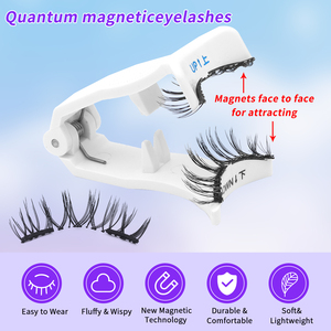 Faux <span class=keywords><strong>cils</strong></span> magnétiques souples de qualité supérieure avec applicateur, logo personnalisé, <span class=keywords><strong>cils</strong></span> magnétiques <span class=keywords><strong>sans</strong></span> <span class=keywords><strong>colle</strong></span> - Product Image 4