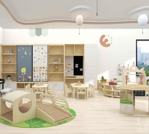 Eibele meubles de garderie Montessori bon marché conception libre pépinière centre de garde d'enfants en bois meubles de maternelle fournitures de chaises de Table - Product Image 3