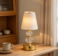 Lampe de bureau rechargeable de style nordique, lampe de chevet créative recouverte de tissu, lampe de table pour bar, restaurant et café, veilleuse, lampe cadeau