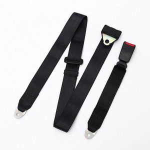Cinturón de seguridad de tres puntos con montaje lateral, cinta de poliéster negra, hebilla de acero ABS 45 para asiento trasero de coche, autobús, autobús escolar, minibús. - Product Image 1