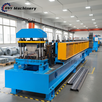 Máquina Automática para Formar Perfiles en M, Línea de Formación de Acero en Forma de M con Sistema de Corte Hidráulico