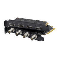 Tarjeta de captura de vídeo de 4 canales SDI PCIe X4 1080p HD para Windows 10/Linux OBS Vmix Wirecast Streaming