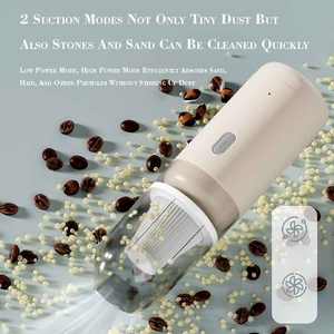 Mini <span class=keywords><strong>aspirateur</strong></span> de voiture <span class=keywords><strong>électrique</strong></span> sans fil portable à aspiration par soufflage, collecteur de poussière à moteur sans balais haute puissance - Product Image 5