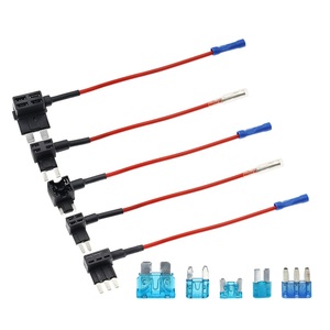 Kit de raccordement de fusibles pour ajout de circuit <span class=keywords><strong>ATC</strong></span> ATO Mini Low Profile Micro2 Micro3, Câble rouge 16AWG 12V pour Harnais de câblage de Voiture, Camion, VR, OEM Personnalisé - Product Image 2