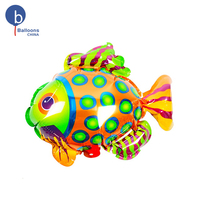 Globo inflable de helio en forma de tiburón, pez volador, inflable