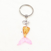 Vente en gros Porte-clés pendentif queue de poisson et écailles dégradées, Bijoux de mode, Pendentifs et Breloques