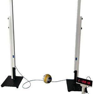 Contador automático de pases de voleibol de aluminio blanco perla, equipo de fitness escolar - Product Image 4