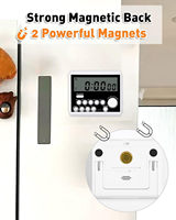 Timer Dapur Digital 5 Saluran Magnetik dengan Fitur Hitung Naik/Turun, Alarm untuk Memasak Pasta dan Lainnya, Timer Makanan
