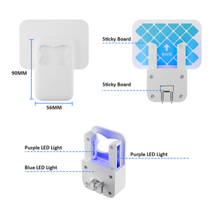 Bay côn trùng Fly Trap với UV ánh sáng keo màu xanh <span class=keywords><strong>LED</strong></span> 1 thiết bị và 5 Refill thu hút và chụp bướm đêm trong nhà Fly Catcher - Product Image 6