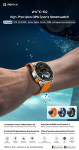 REMAX WATCH32 Smartwatch <span class=keywords><strong>GPS</strong></span> 1.43'' AMOLED <span class=keywords><strong>GPS</strong></span> Dual-Band Impermeabile 5ATM 100+ Modalità Sportive Batteria 470mAh Smartwatch con AI ChatGPT - Product Image 3