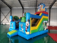 Structure gonflable Mickey en PVC de qualité commerciale 0,55 mm, aire de jeux gonflable en PVC pour carnaval extérieur et entreprise de location