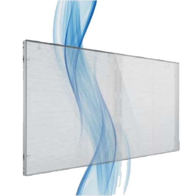 6500cd High Brightness Under Sunshine Cheaper Price Glass Led Display Transparent Led Screen in stock