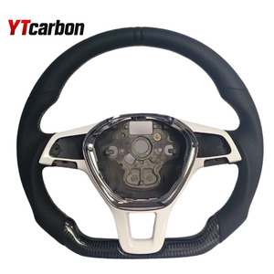 Volante de cuero personalizado YTcarbon para VW Glof 5 <span class=keywords><strong>6</strong></span> 7 MK7 <span class=keywords><strong>Polo</strong></span> <span class=keywords><strong>GTI</strong></span> Passat B8 CC Tiguan Jetta Arteon Variant Vento t-roc Cars - Product Image 2