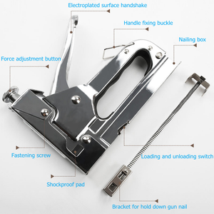 Pistola <span class=keywords><strong>de</strong></span> Grapas Manual <span class=keywords><strong>de</strong></span> Grado Industrial GS, Engrapadora <span class=keywords><strong>de</strong></span> Madera 3 en 1 <span class=keywords><strong>de</strong></span> Alta Resistencia para Puertas, Clavos en Forma <span class=keywords><strong>de</strong></span> T y U - Product Image 3