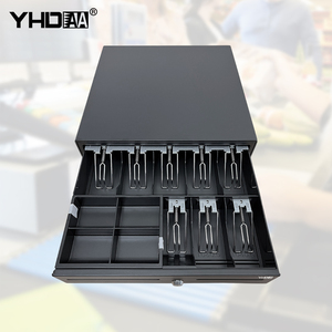 8 Bill 4 Bandejas para monedas Cajón de efectivo con ranura para medios para recibos Cheques Sistema POS Supermercado <span class=keywords><strong>Restaurante</strong></span> Venta al por menor - Product Image 1