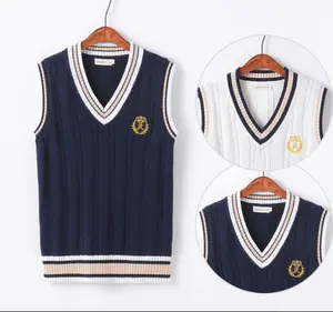 Hoge Kwaliteit Jongens En Meisjes Vest Trui School Uniformen Vest