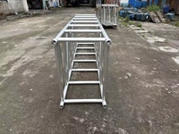 Estructura de Aluminio Cuadrada para Exhibición, Truss de 4 Puntos 620x900mm para Exteriores, Eventos, Fiestas, Conciertos, DJ