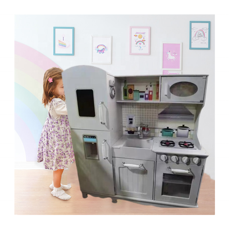 Wooden Kids Play Kitchen Educational Fun for Toddlers