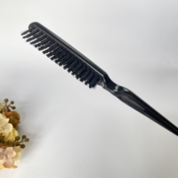 Brosse à cheveux pour coiffure, à picots, en nylon, avec manche en queue de rat, disponible en plusieurs couleurs, vente en gros