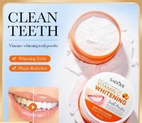Polvo Blanqueador Dental de Grado Alimenticio con Peróxido de Carbamida, Sabores a Menta y Té, para el Cuidado Bucal Diario