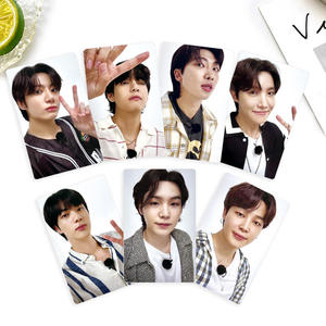 Set de 7 Fototarjetas KPOP de <span class=keywords><strong>JUNGKOOK</strong></span>, TAEHYUNG, <span class=keywords><strong>J</strong></span>-<span class=keywords><strong>HOPE</strong></span>, WVS Ver., JIMIN, <span class=keywords><strong>JIN</strong></span>, RM, SUGA, Tarjetas Lomo de Doble Cara, Regalo para Fans - Product Image 3