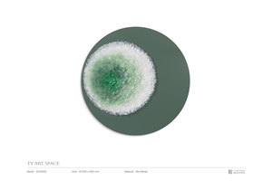 Thiết kế nội thất hiện đại phòng khách trang trí tranh tròn biển thủy tinh cắt dán tranh trừu tượng 3D giả lên treo tranh - Product Image 2