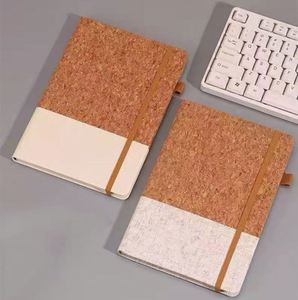 Eco-Friendly Cork Journal Custom Logo Notebook High Quality <b>A5</b> <b>Notepad</b> With Elastic Band - Product Image 4