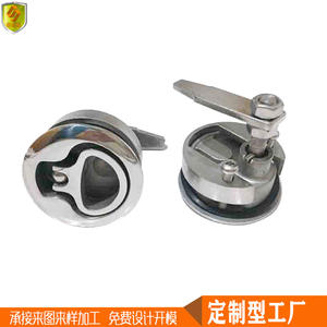 Nouvelle poignée de couverture de pont ronde en acier inoxydable 316 de 60 mm, accessoires de quincaillerie, anneau de traction, serrure de sol et de porte pour bateaux - Product Image 4