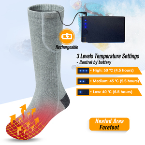 En stock Chaussettes chauffantes électriques pour hommes Chaussettes chauffantes thermiques à <span class=keywords><strong>batterie</strong></span> rechargeable pour l'hiver - Product Image 5