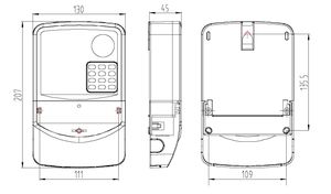 DDSY866 220V 60A 50Hz単相キーボードstsプリペイド電気メーター - Product Image 5
