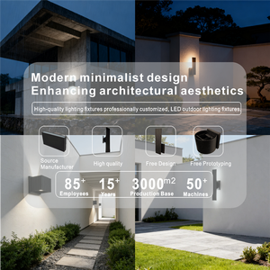 Lampada da Parete per Esterni LED Architettonica Quadrata in Alluminio IP65 per Esterni di Edifici e Paesaggi - Product Image 5