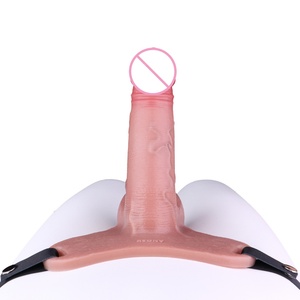 Condones Huecos y Sólidos, Pene Simulado Grande, Pantalones de Cuero de Silicona, Juguetes Sexuales SM para Mujeres - Product Image 5