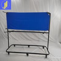 Venta al por mayor precio de fábrica de alta calidad deflector de metal estante de interior y exterior para el entrenamiento de red de tenis plegable profesional