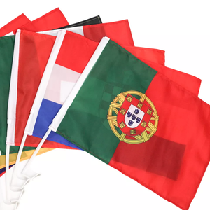 Promoción personalizada Bandera italiana 100% Poliéster 30*45cm Bandera de ventana de coche Italia con poste de plástico - Product Image 3