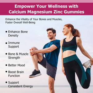 Gomitas de Alta Calidad con Calcio, Magnesio y Zinc, con Pimienta Negra y Musgo Marino, para Reforzar el Sistema Inmunológico y Mejorar la Densidad Ósea - Product Image 4