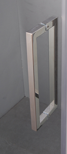 Kmry kính hiện đại vòi hoa sen cửa thép không gỉ vuông trượt bao vây không khung kính cường lực Acrylic phòng tắm vòi sen rèm - Product Image 4